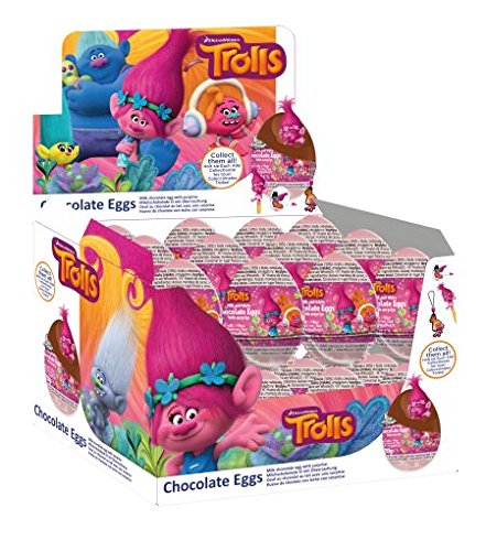 10 Eggs - TROLLS Chocolate Easter Surprise Eggs with Prize Inside | eBay