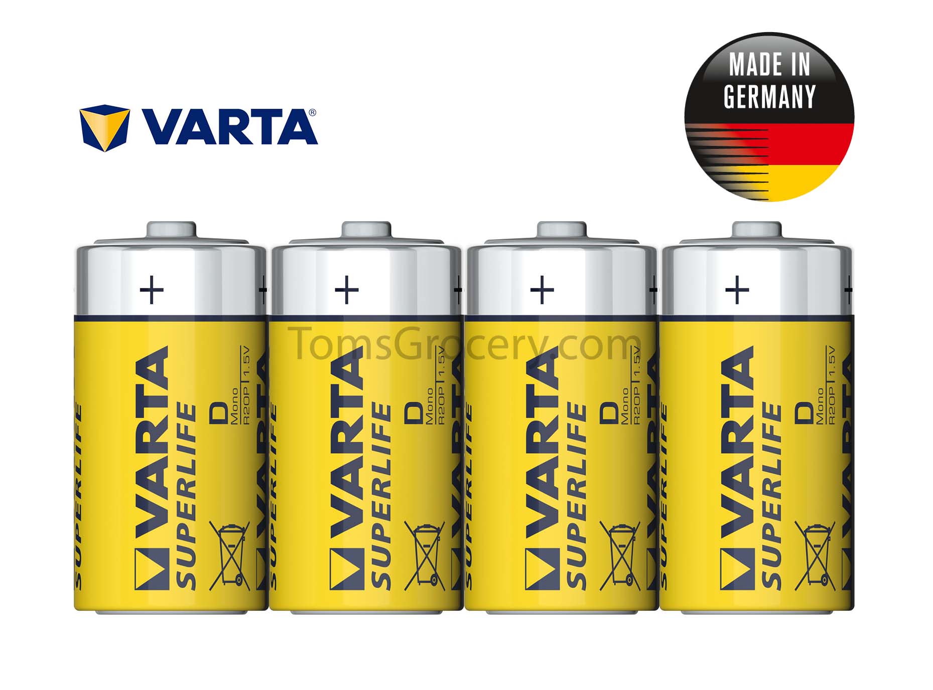 4 x VARTA Superlife Size D R20 R20P 2020 German Batteries 1.5V eBay